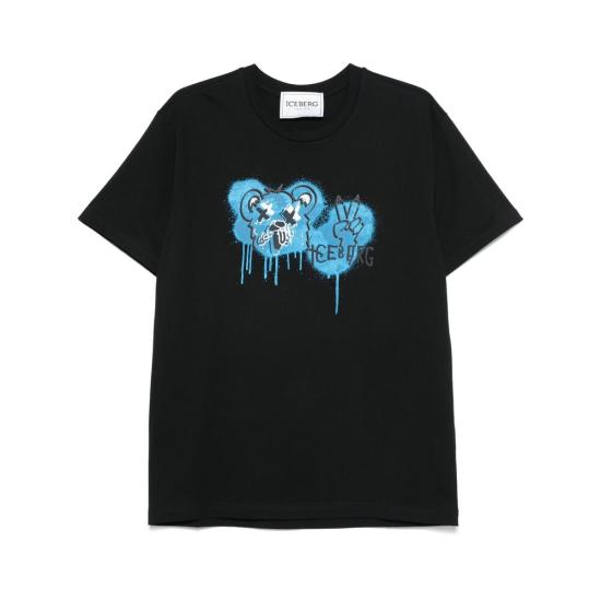 25SS 아이스 비 아이스버그 반팔 티셔츠 6306 F043 9000 BLACK