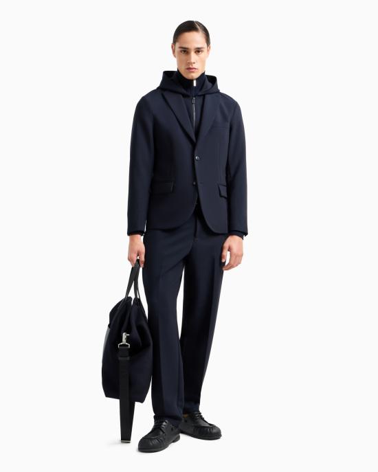 25SS 엠포리오 아르마니 스트레이트 팬츠 6D1PM6 1NFTZ 0920 Blu navy - EMPORIO ARMANI