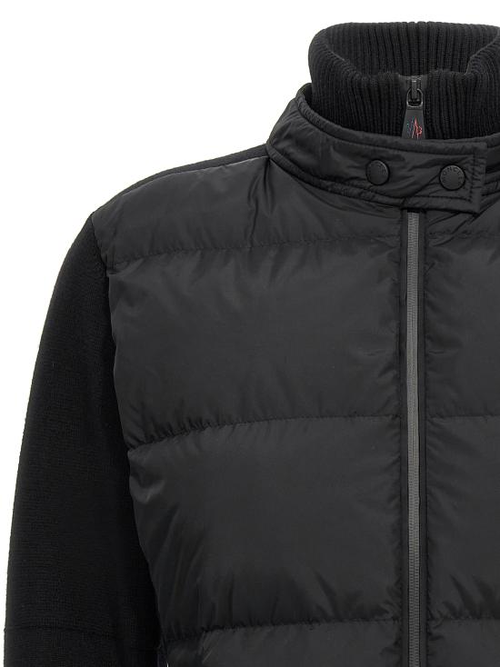  몽클레어 그레노블 로고 패치 집업 가디건   9B00004M1122999 Black - MONCLER