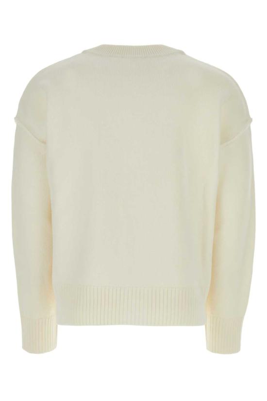 25SS 아미 빅하트 로고 가디건 BFUKC006018154 WHITE DOM - AMI