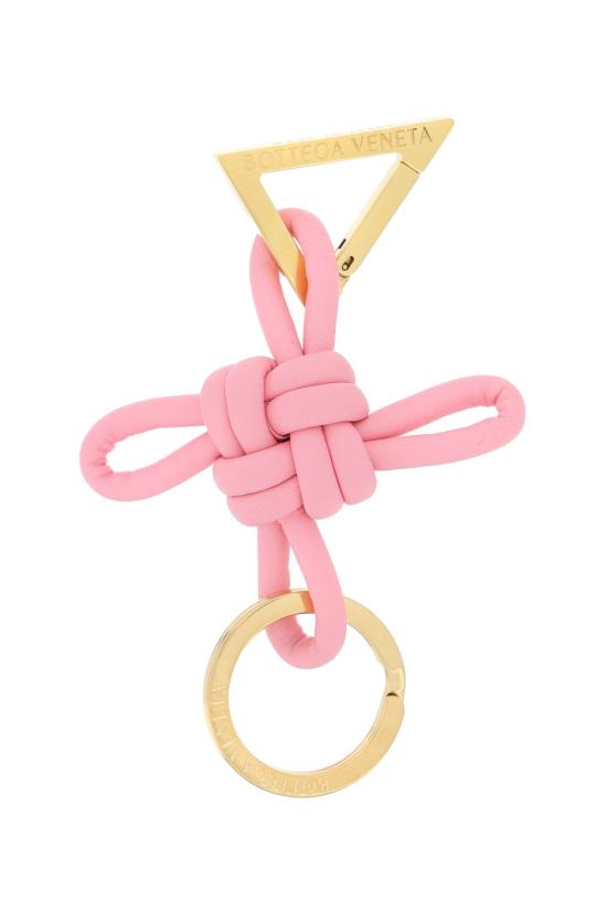  보테가베네타 Double Knot 더블 노트 트라이앵글 나파 가죽 키링  619100V00505832 DOM