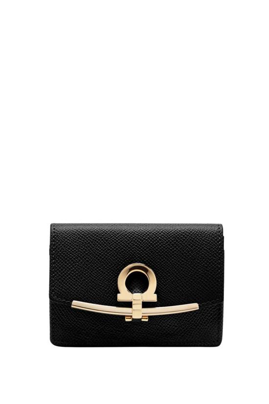 25FW 살바토레 페라가모 명함지갑 22D198683350 BLACK DOM