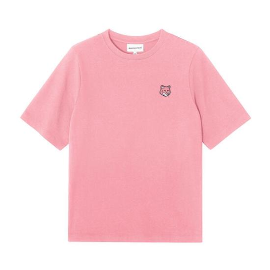  메종키츠네 볼드 폭스 헤드 패치 컴포트 티셔츠 MW00127KJ0119 P625 PINK DOM