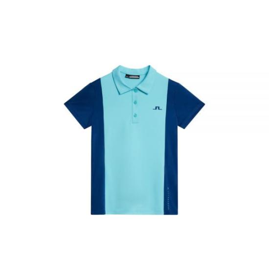  제이린드버그 폴로 티셔츠 GWJT11416O140 BLUE CURACAO DOM