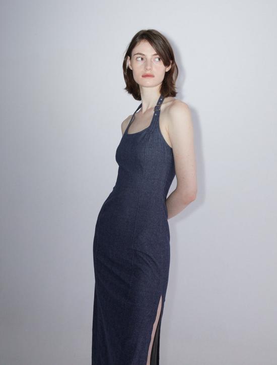  팔로마울 미디 원피스 TMA593134 NAVY DOM - PALOMA WOOL