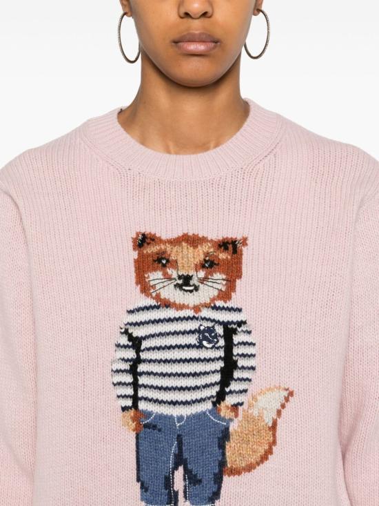  메종키츠네 스웨터 NW00809KH0002P600 LIGHT PINK DOM - MAISON KITSUNE