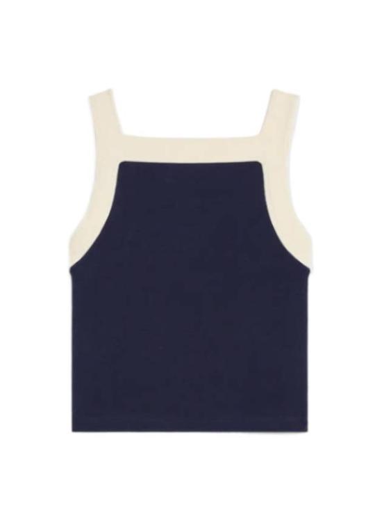  셀린느 민소매 티셔츠 X37NA05907JD DARK NAVY CREAM DOM - CELINE