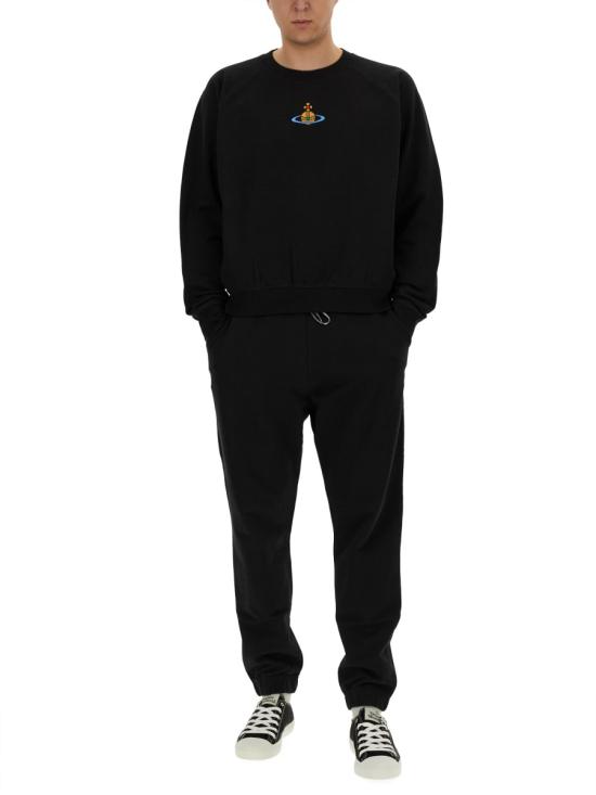  비비안웨스트우드 긴팔 티셔츠 3I010004J006ON401 BLACK DOM - VIVIENNE WESTWOOD