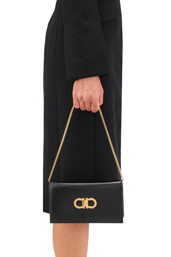  살바토레 페라가모 크로스백 218357771676 BLACK DOM - SALVATORE FERRAGAMO