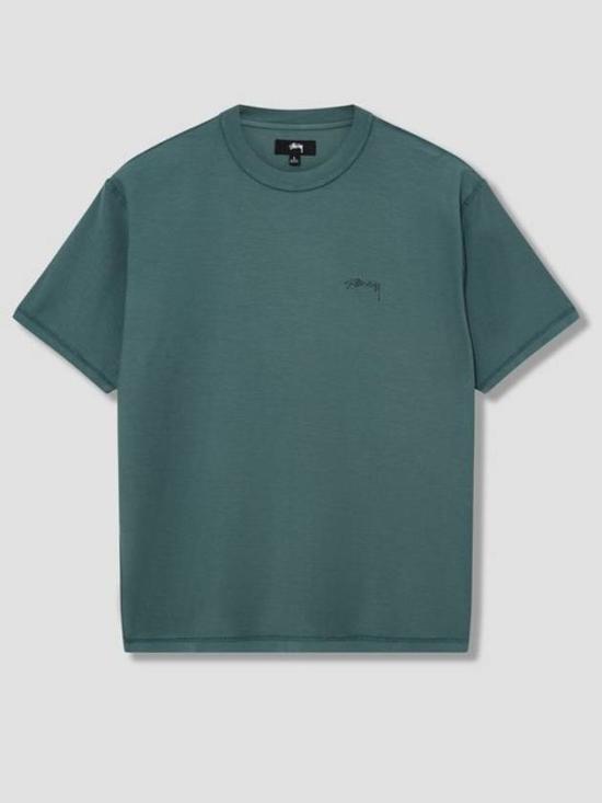  스투시 반팔 티셔츠 1140283DEEPTEAL DOM