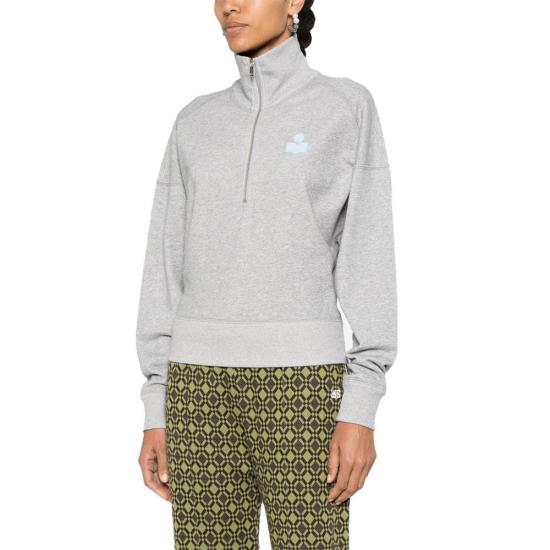 25FW 이자벨마랑 ROSS 로스 하프 집업 스웨트셔츠  SW0093FAA1M07EGYIB DOM - ISABEL MARANT