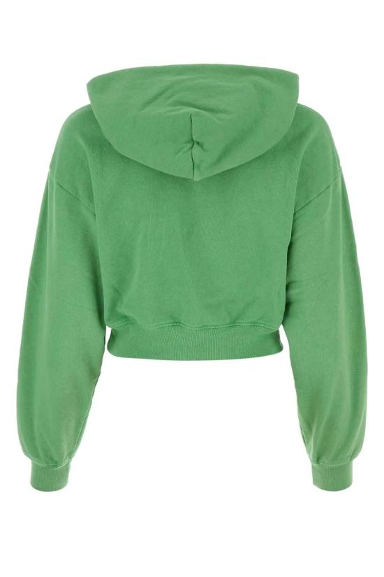  스포티앤리치 후드 티셔츠 WS070S405SV VERDE WHITE DOM - SPORTY & RICH