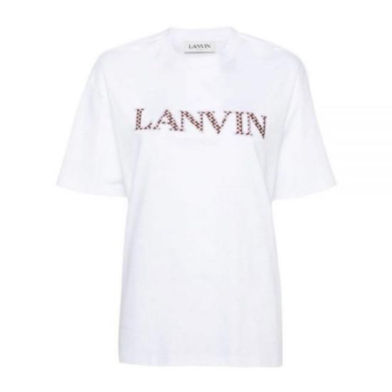  랑방 반팔 티셔츠 RWTS0022J20701 WHITE DOM