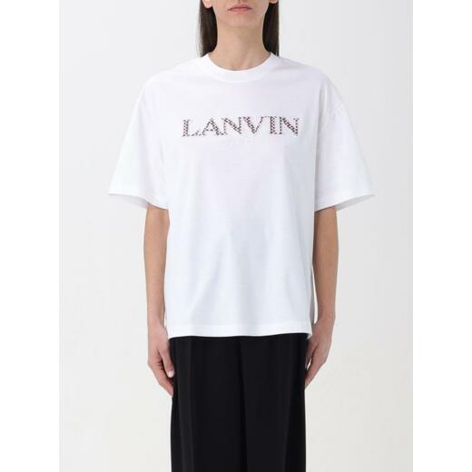  랑방 반팔 티셔츠 RWTS0022J207 01 WHITE DOM - LANVIN