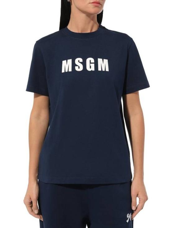  엠에스지엠 반팔 티셔츠 3641MDM9224700289 NAVY DOM - MSGM