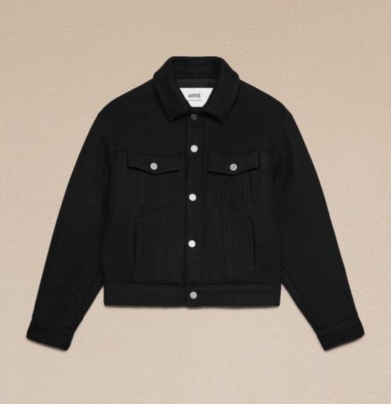  아미 자켓 UJK234WV0020001 BLACK DOM