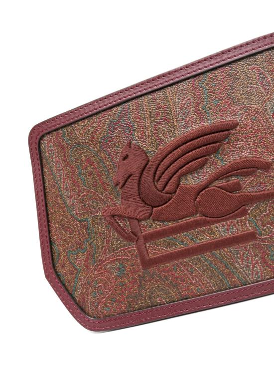  에트로 에센셜 로고 페이즐리 크로스백 1P05171100300 BURGUNDY DOM - ETRO