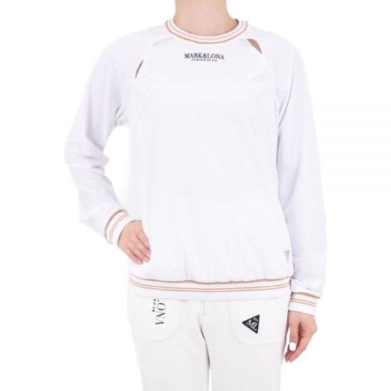  마크앤로나 긴팔 티셔츠 MCW3AAC50 WHITE DOM