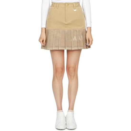  마크앤로나 숏 스커트 MLW3BAE06 BEIGE DOM