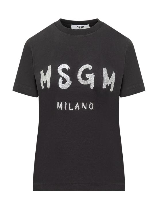 25SS 엠에스지엠 반팔 티셔츠 3441MDM510G23700299 BLACK DOM