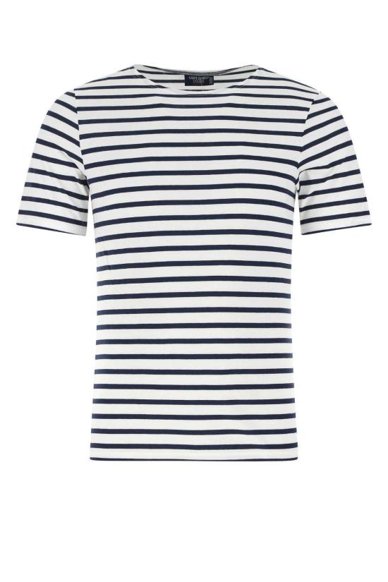  세인트제임스 반팔 티셔츠 986350 ECRU MARINE DOM