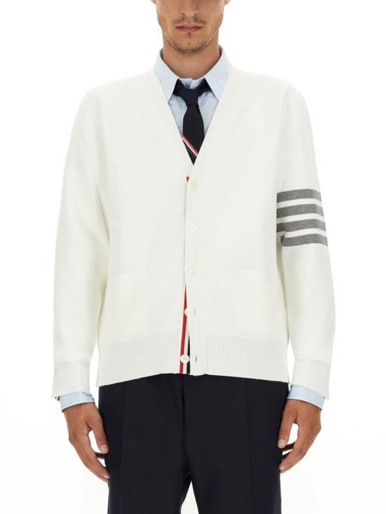 26SS 톰브라운 가디건 MKC171A00219100 WHITE DOM - THOM BROWNE