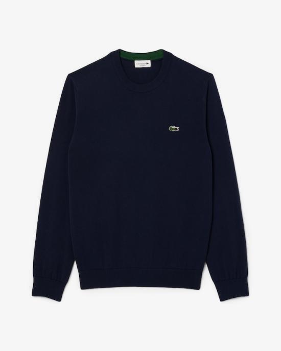 25FW 라코스테 크루넥 스웨터 AH1985166 NAVY BLUE DOM