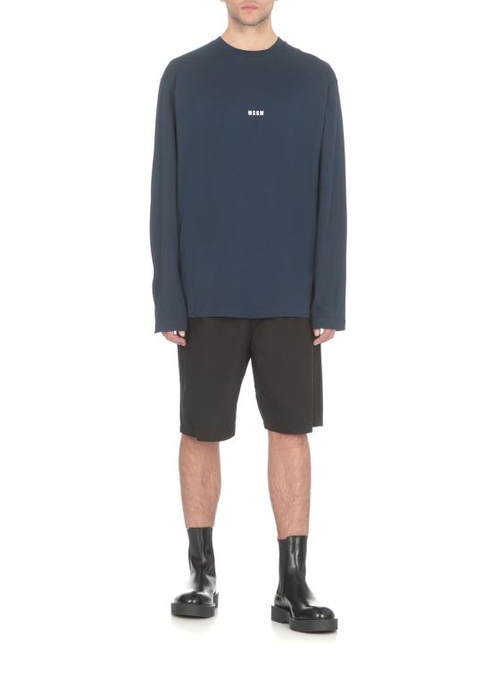  엠에스지엠 긴팔 티셔츠 3640MM50124700289 NAVY DOM - MSGM