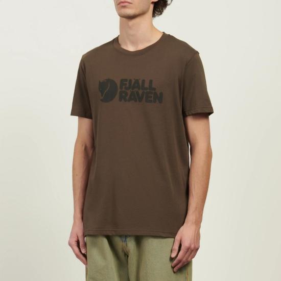 26SS 피엘라벤 로고 티셔츠 87310 DARK OLIVE DOM - FJALLRAVEN