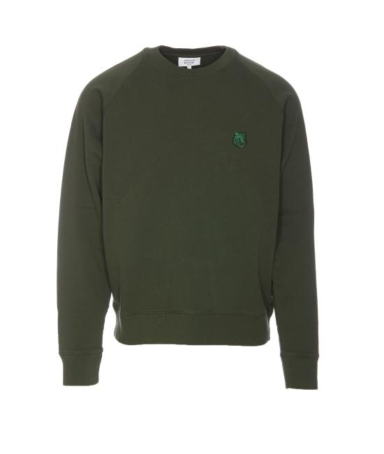  메종키츠네 볼드 폭스 헤드 패치 오버사이즈 스웨트셔츠 MM00304KM0001 P391 RANGER GREEN DOM