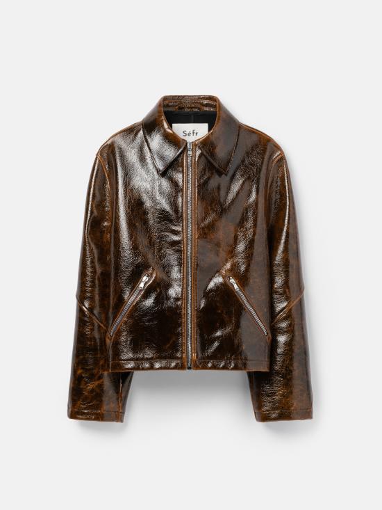  세퍼 가죽 자켓 BUCKJACKETWORNCOATEDWOOL WORN COATED WOOL DOM