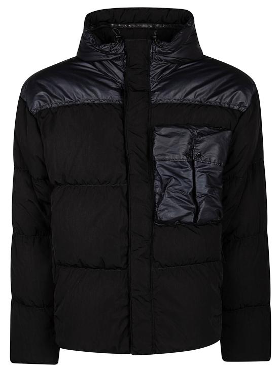  씨피 컴퍼니 에코 크롬-R 믹스드 고글 다운 자켓 17CMOW032A006369M888 TOTAL ECLIPSE DOM - C.P. COMPANY