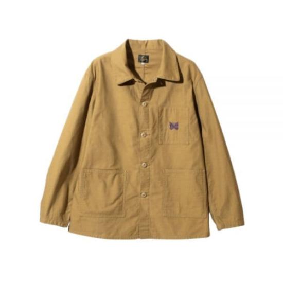  니들스 DN 커버울 백 세틴 셔츠 자켓 PU238 MOCHA DOM
