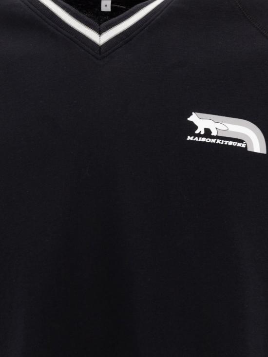  메종키츠네 긴팔 티셔츠 NM00108KJ0119 P199 BLACK DOM - MAISON KITSUNE
