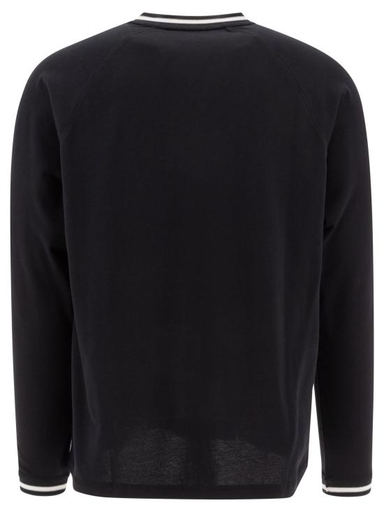  메종키츠네 긴팔 티셔츠 NM00108KJ0119 P199 BLACK DOM - MAISON KITSUNE