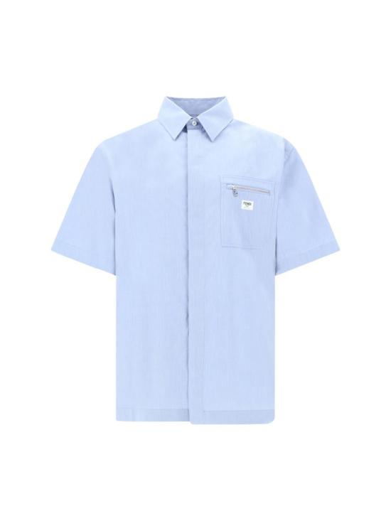  펜디 반팔 셔츠 FS1286ARX8F0GCT BLUE DOM