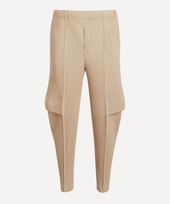  옴므 플리세 이세이 미야케 스트레이트 팬츠 HP46JF17145 SHELL BEIGE DOM