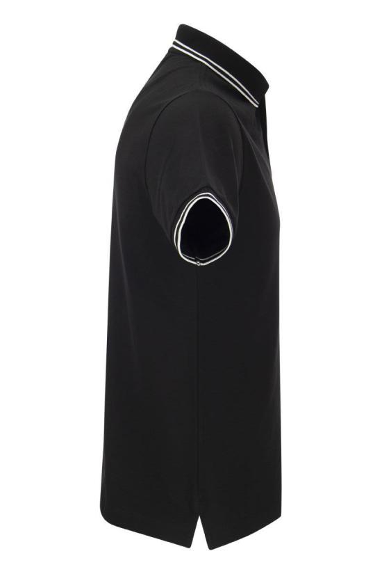  스톤 아일랜드 2SC18 스트레치 코튼 피케 숏슬리브 폴로 셔츠 80152SC18A0029 BLACK DOM - STONE ISLAND