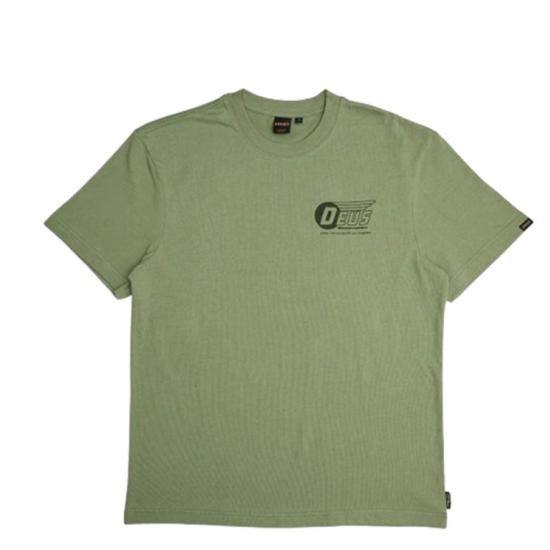  데우스 반팔 티셔츠 DMP241311AOGR OIL GREEN DOM