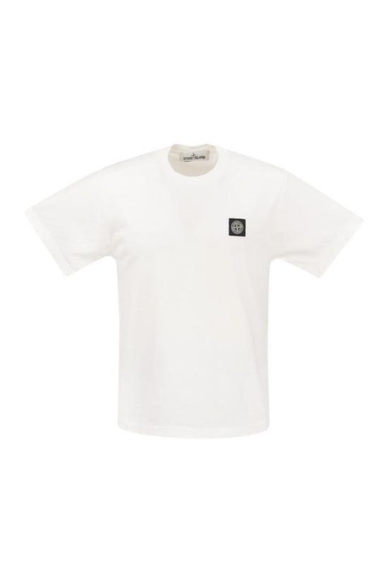  스톤 아일랜드 반팔 티셔츠 801524113A0001 WHITE DOM