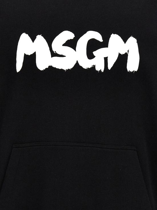  엠에스지엠 후드 티셔츠 3640MM13224700099 BLACK DOM - MSGM
