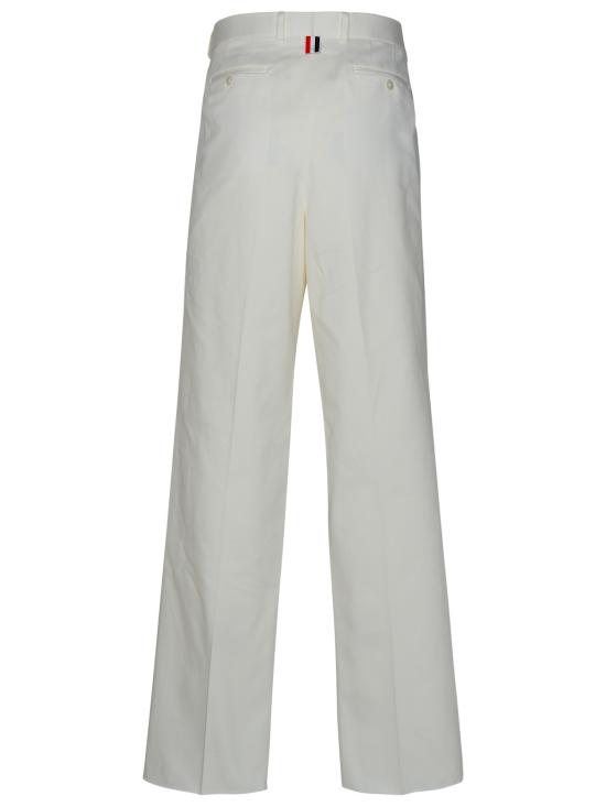  톰브라운 스트레이트 팬츠 MTC222U03788100 WHITE DOM - THOM BROWNE