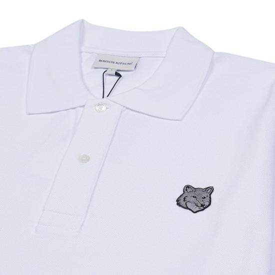  메종키츠네 폴로 티셔츠 MM00207KJ7010P100 WHITE DOM - MAISON KITSUNE