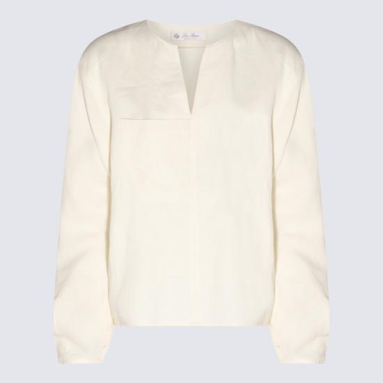  로로피아나 블라우스 FAN26331230 NOUGAT DOM