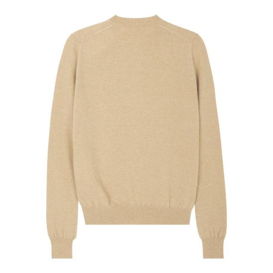 26SS 꼼데가르송 블랙 하트 니트 가디건 AXN0230513 BEIGE DOM - COMME DES GARCONS