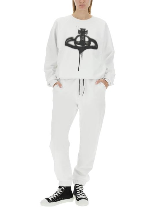  비비안웨스트우드 긴팔 티셔츠 3I01000FJ0032A301 WHITE DOM - VIVIENNE WESTWOOD