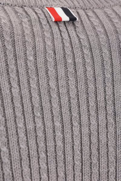  톰브라운 4바 크롭 케이블 풀오버 FKA465AY1024055 LGRAY DOM - THOM BROWNE