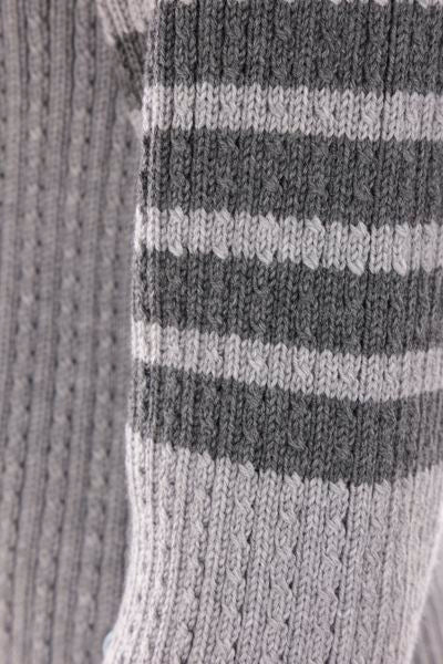  톰브라운 4바 크롭 케이블 풀오버 FKA465AY1024055 LGRAY DOM - THOM BROWNE