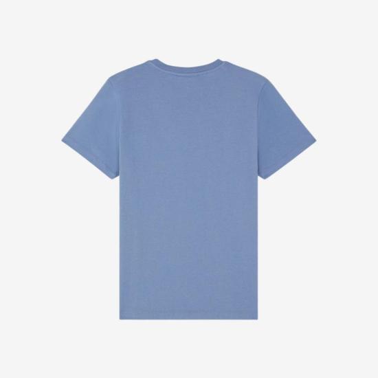  메종키츠네 반팔 티셔츠 MW00122KJ0008 P428 HAMPTON BLUE DOM - MAISON KITSUNE