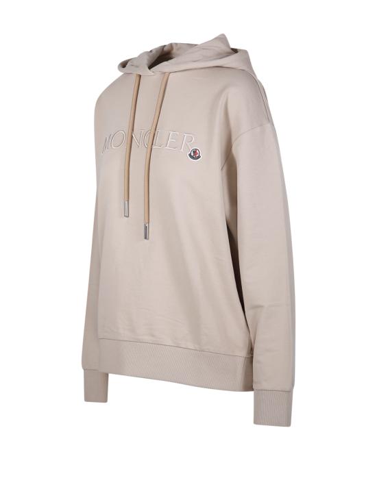  몽클레어 자수 토날 로고 코튼 스웨트셔츠 8G0001689A1K20J BEIGE DOM - MONCLER